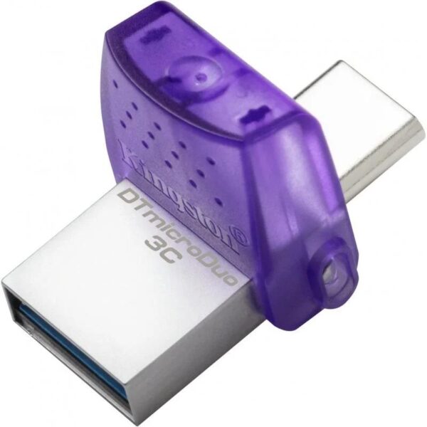 PEN DRIVE 128GB KINGSTON USB-A USB-C 3.2 PURPLE - Imagen 2