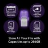 PEN DRIVE 128GB KINGSTON USB-A USB-C 3.2 PURPLE - Imagen 4
