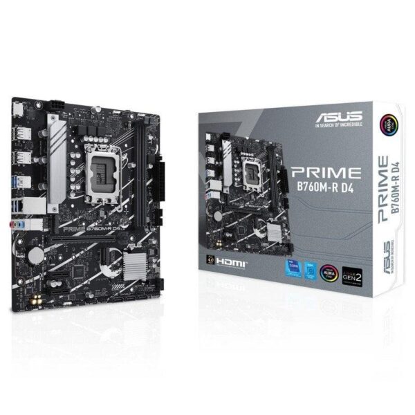 PLACA BASE ASUS PRIME B760M-R D4 MATX 2XDDR4 HDMI