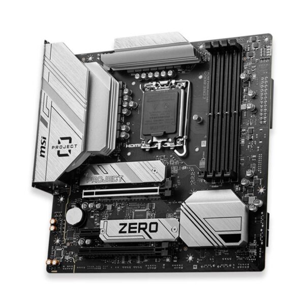 PLACA BASE MSI PRO B760M-PROJECT ZERO MATX 4XDDR5 HDMI + DP - Imagen 3