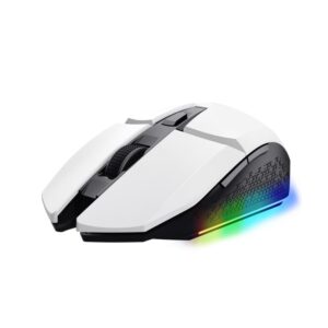 RATON TRUST GAMING GXT 110 FELOX RGB WIRELESS 4800DPI 6 BOTONES WHITE