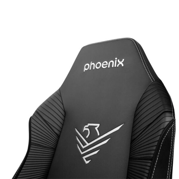 SILLA GAMING PHOENIX CUERO MONARCH TALLA R BLACK - Imagen 6