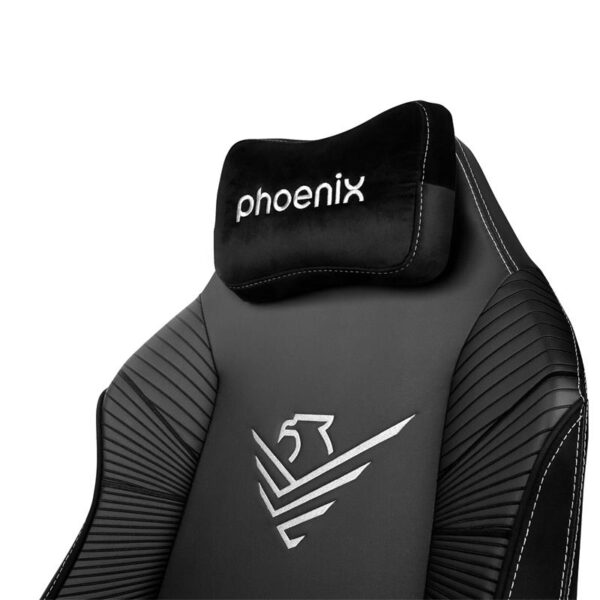 SILLA GAMING PHOENIX CUERO MONARCH TALLA R BLACK - Imagen 7