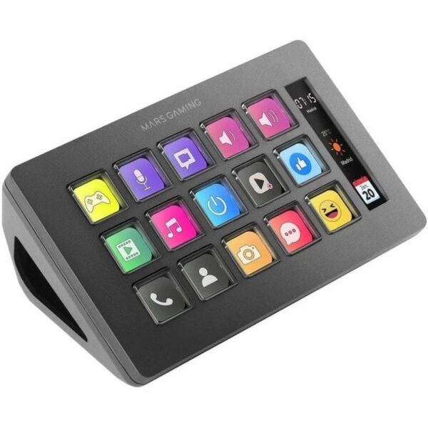 STREAM DECK MARS GAMING 15 TECLAS PERSONALIZABLES PANTALLA LCD BLACK - Imagen 4