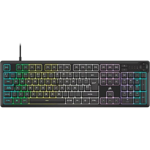 TECLADO GAMING CORSAIR K55 USB ICUE BLACK