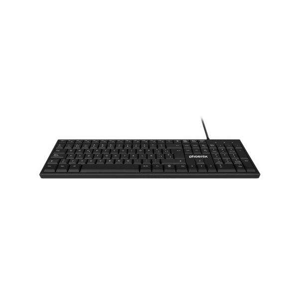 TECLADO PHOENIX K100 USB MULTIMEDIA BLACK - Imagen 2