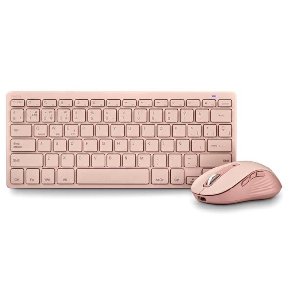 TECLADO + RATON NGS FANTASY KIT WIRELESS PINK - Imagen 3