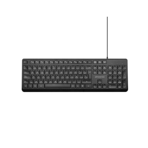 TECLADO + RATON PHOENIX USB 1200DPI BLACK - Imagen 3