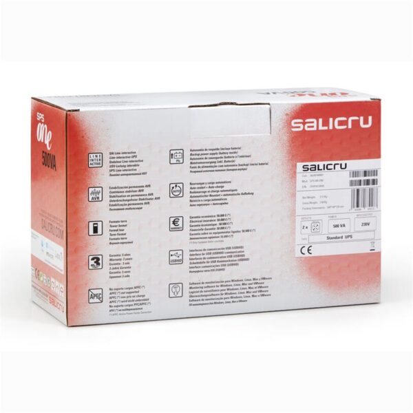 UPS SALICRU 500VA SERIE ONE IEC - Imagen 5