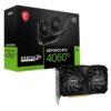TARJETA DE VIDEO NVIDIA MSI RTX4060TI VENTUS 2X BLACK OC 16GB GDDR6