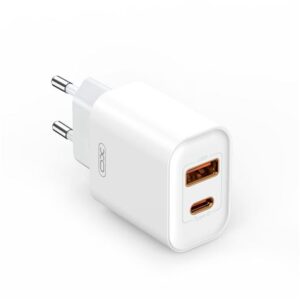 CARGADOR DE CORRIENTE CE12 20W 1 X TIPO C + 1 X USB XO BLANCO