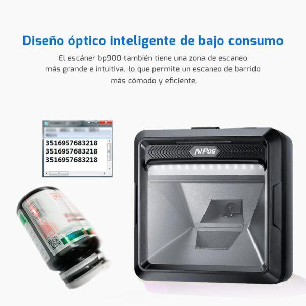 LECTOR AVPOS CODIGOS 1D + 2D + QR BP900 OMNIDIRECCIONAL USB - Imagen 8