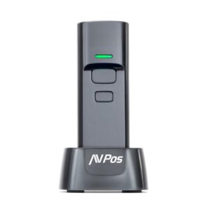 LECTOR CODIGOS AVPOS PORTATIL 2D + QR BT03 WIRELESS 2.4 + BLUETOOTH + BASE