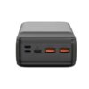 POWERBANK PR201 30000MAH  2 ENTRADAS  3 SALIDAS  65W  LCD XO NEGRO - Imagen 2