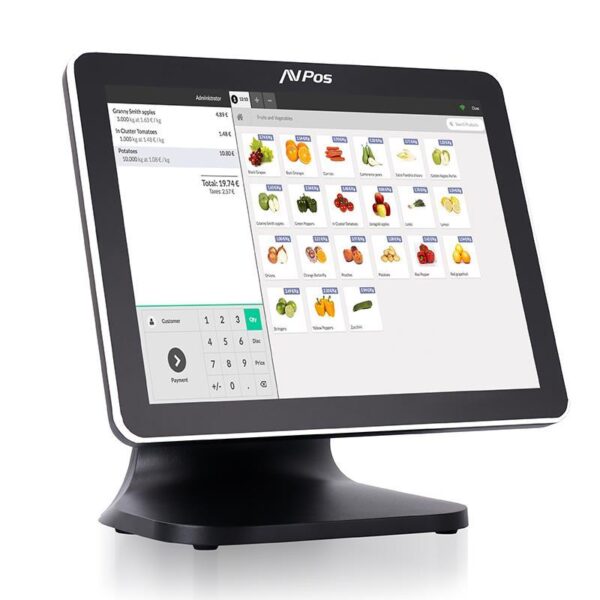 TPV AVPOS K5000 15 ALUMINIO TACTIL I7 10TH/8G/128G/WIFI/MULTIMEDIA/W11P 3Y - Imagen 3