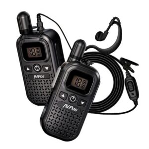 WALKIE TALKIE 16 CANALES 446MHZ NEGRO AVPOS