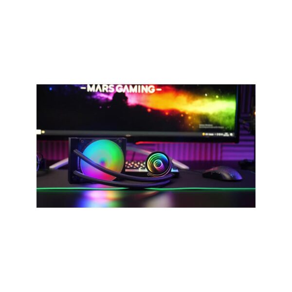 REFRIGERACION LIQUIDA CPU MARS GAMING ARGB 120MM - Imagen 3