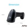 LECTOR AVPOS CODIGOS 1D + 2D +QR BT230 WIRELESS 2.4 + BLUETOOTH + USB - Imagen 6