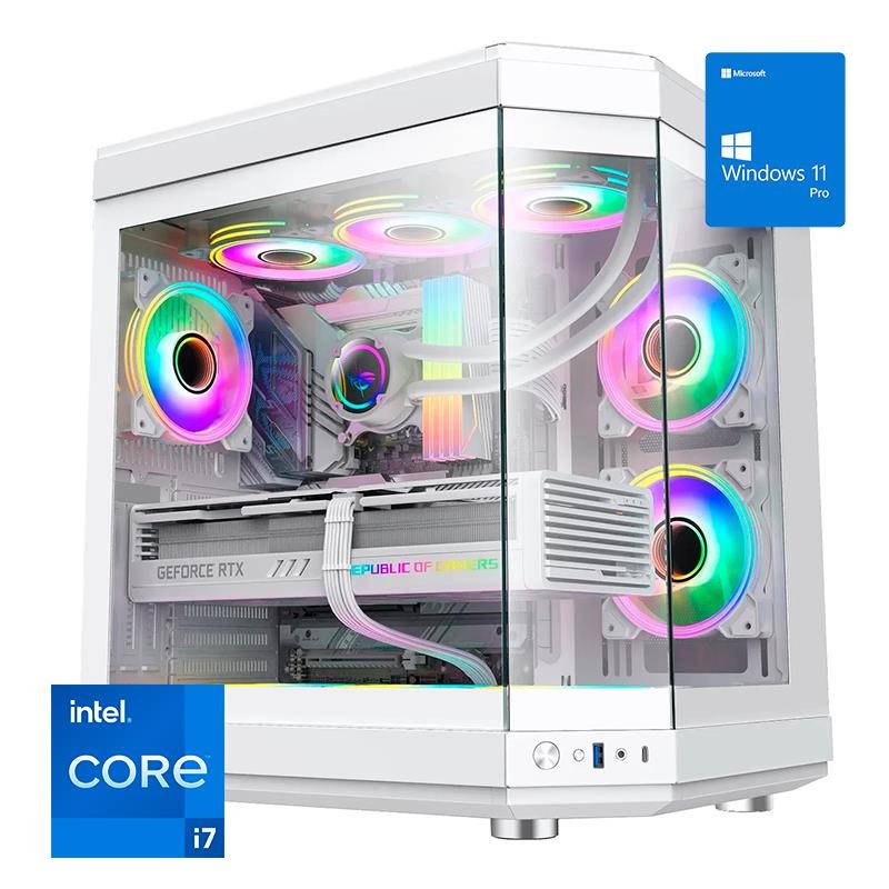ORDENADOR GAMING HYPE RGB I7 14700K 32 DDR5 2TB NVME REF.LI 850W W11P WHITE