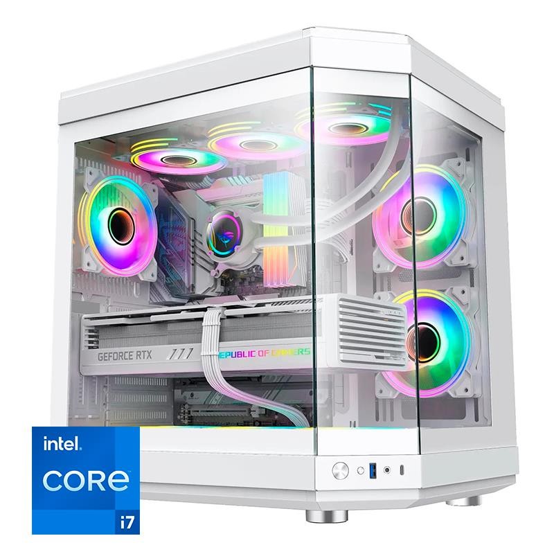 ORDENADOR GAMING HYPE RGB I7 14700K 32 DDR5 2TB NVME REF.LIQ 850W WHITE