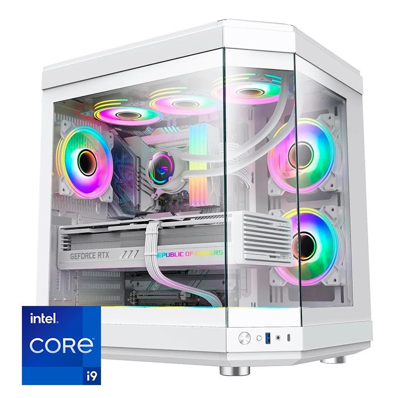 ORDENADOR GAMING HYPE RGB I9 14900K 32 DDR5 2TB NVME REF.LIQ 850W WHITE