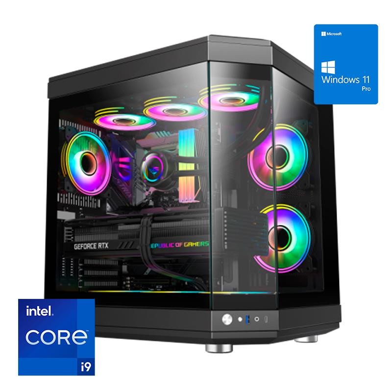 ORDENADOR GAMING HYPE RGB I9 14900K 32 DDR5 2TB NVME REF.LIQ 850W W11PRO BLACK