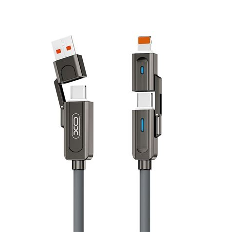 CABLE 4 EN 1 60W USB - C / USB-C / LIGHTNING / USB-A