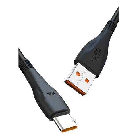 CABLE NB185 CARGA RAPIDA USB - TIPO C  6A  1 METRO  NEGRO XO
