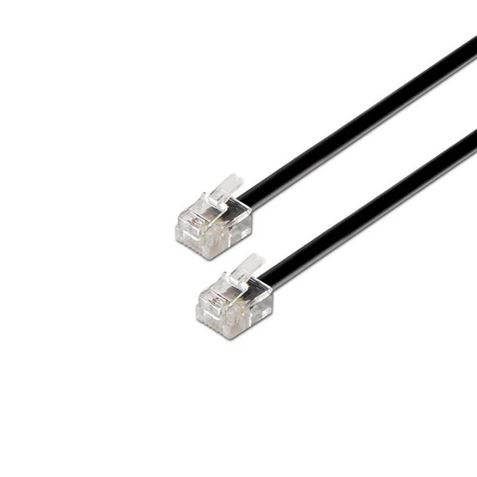 CABLE TELÉFONO RJ11 2M 4 VIAS MACHO-MACHO AISENS