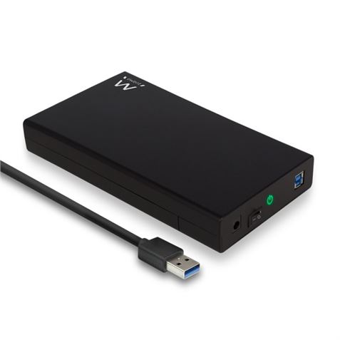 CAJA DISCO EXTERNO SATA 3.5 USB 3.2 NEGRO EWENT