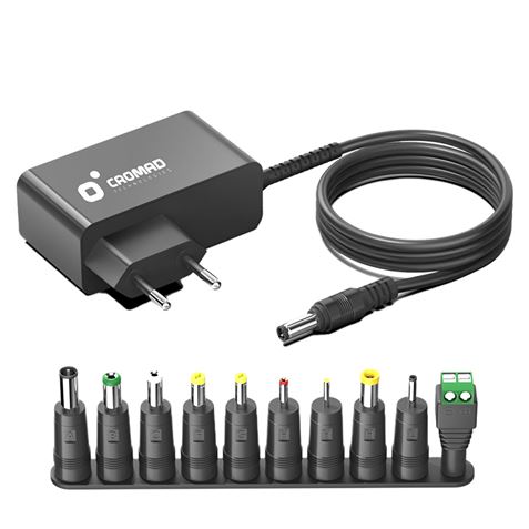 CARGADOR UNIVERSAL AUTOMÁTICO 24W  11 PUNTAS CROMAD