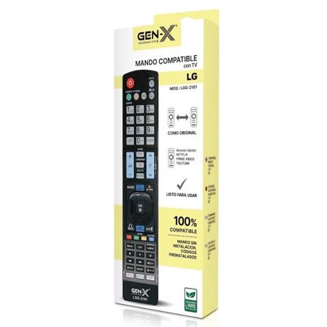 MANDO UNIVERSAL GRANDE PARA TELEVISORES LG LGG-2101 GEN-X