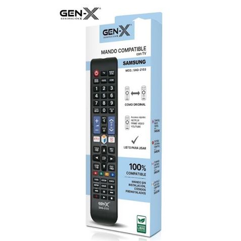 MANDO UNIVERSAL GRANDE PARA TELEVISORES SAMSUNG SAG-2103 GEN-X