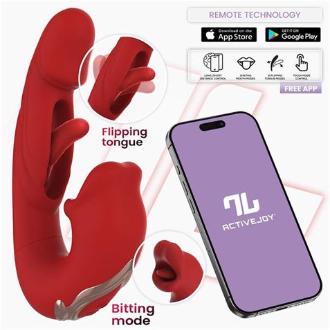 VIBRADOR CON FUNCION DE MORDISQUEO Y FLIPPING MOUTY INTOYOU