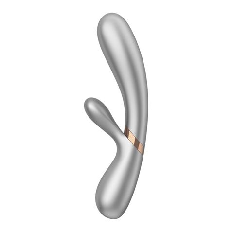VIBRADOR HOT LOVER SILVER/CHAMPAGNE APP SATISFYER