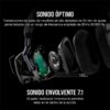 AURICULARES + MICROFONO CORSAIR VOID USB ELITE GAMING HEADSET RGB 7.1 BLACK - Imagen 9