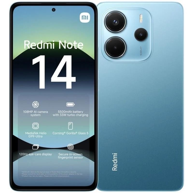 Xiaomi Redmi NOTE 14 6.67 6GB 128GB 108MP NFC 4G BLUE