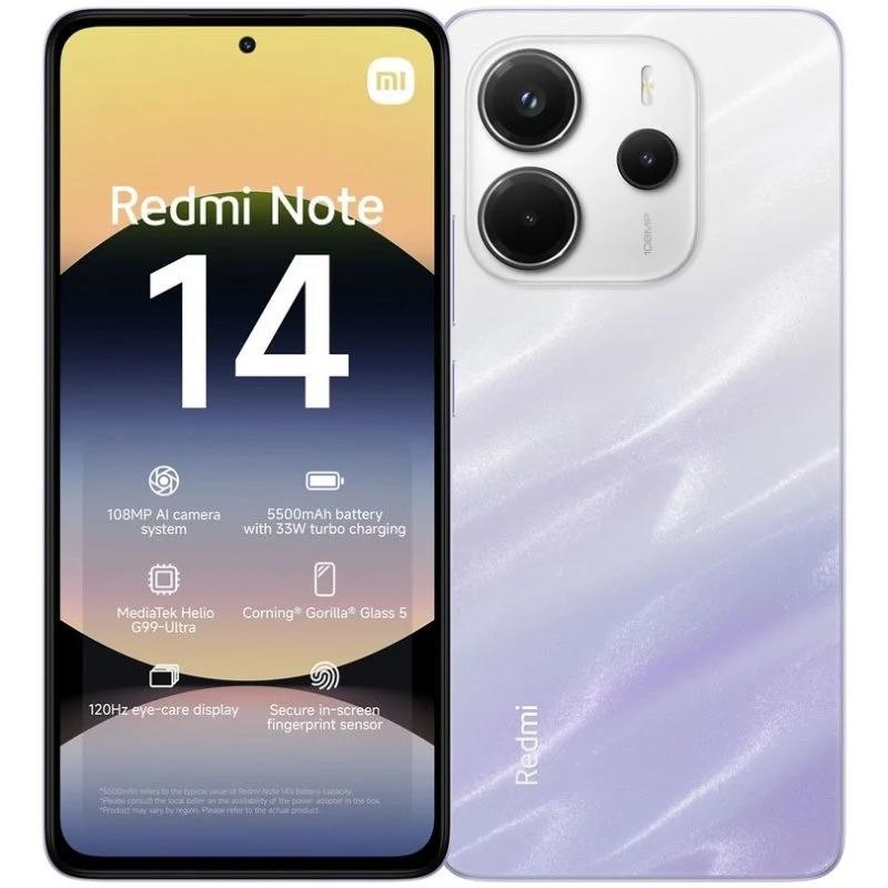 Xiaomi Redmi NOTE 14 6.67 8GB 256GB 108MP NFC 4G PURPLE