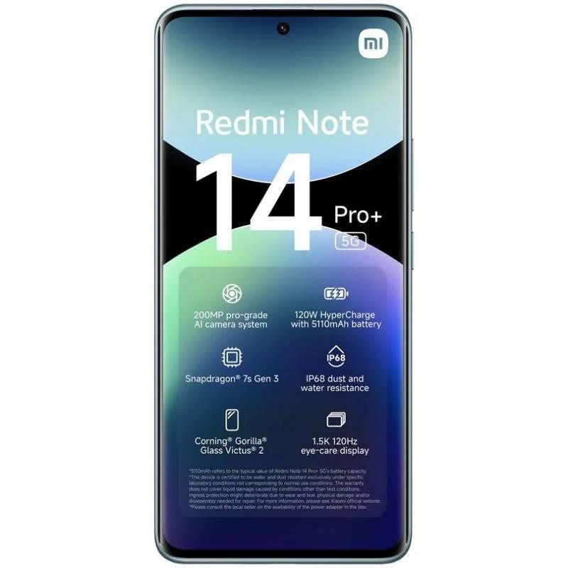 Xiaomi Redmi NOTE 14 Pro+ 5G 6.67 12GB 512GB 200MP NFC BLUE